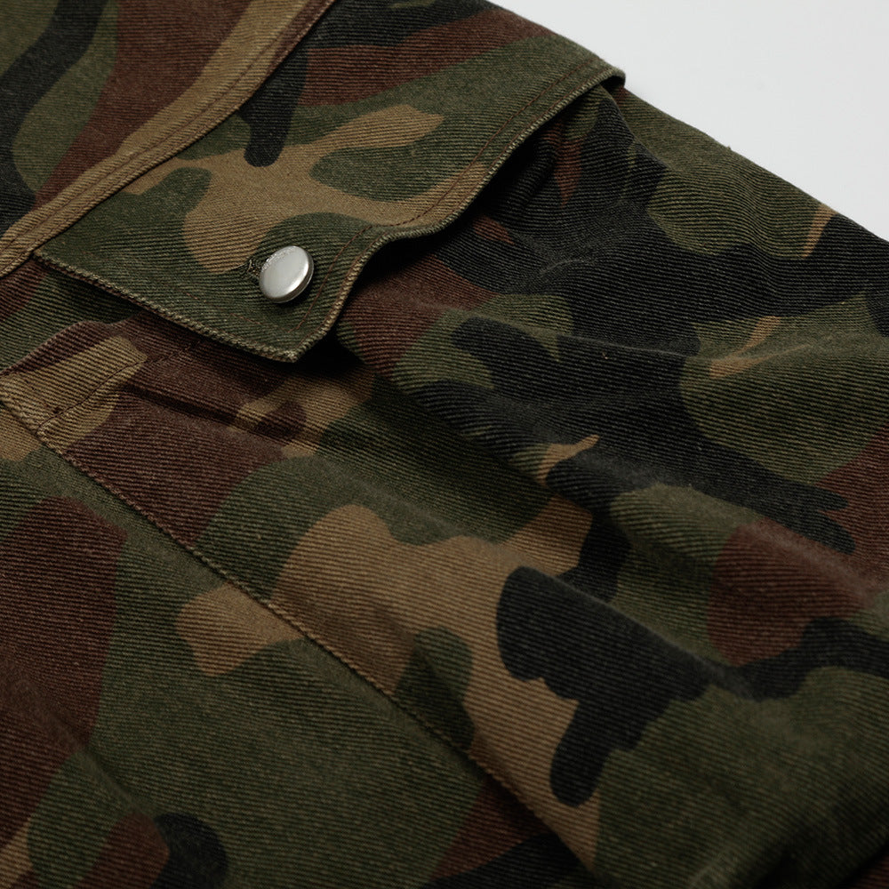 Men's Camouflage Loose Fit Summer Work Shorts