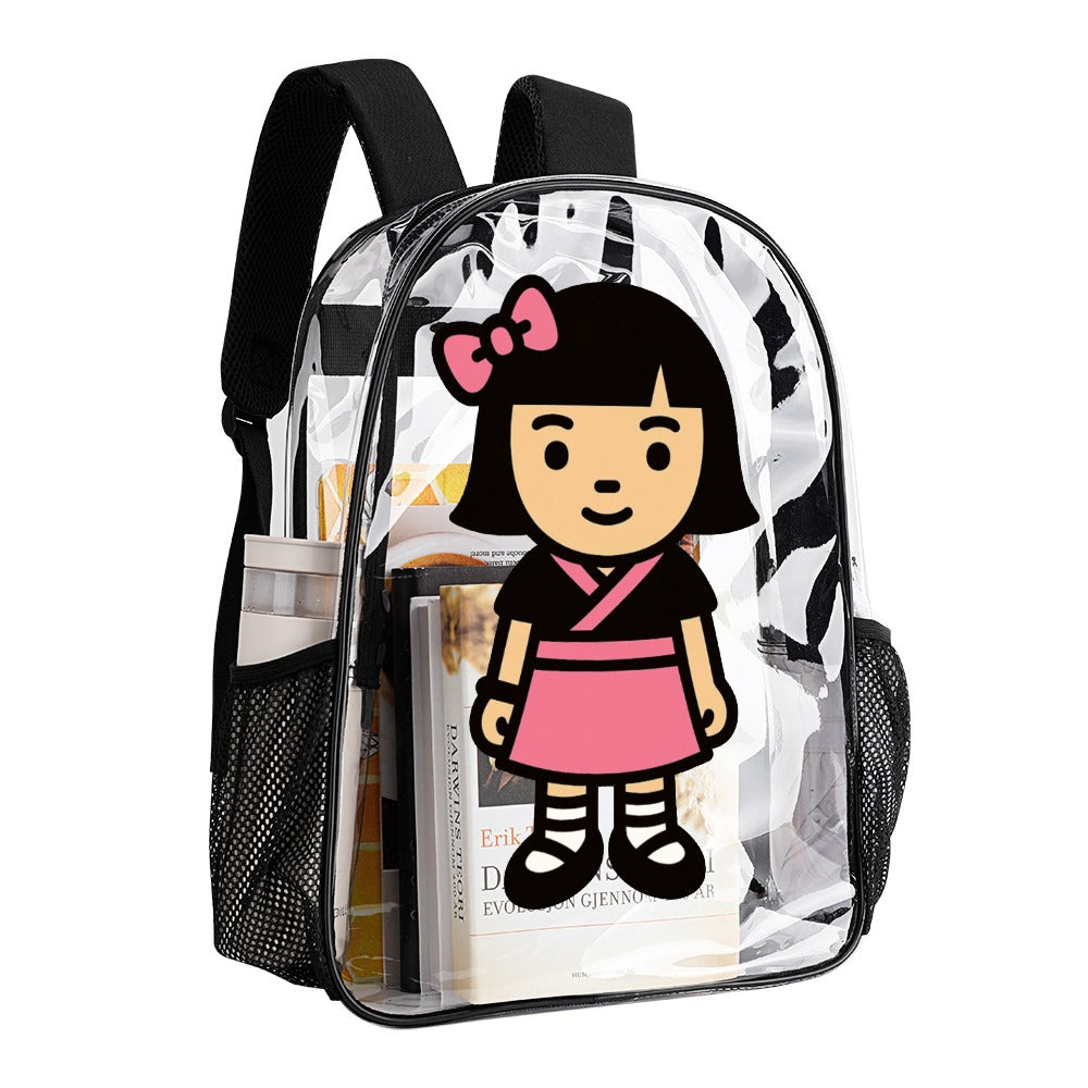 Cute Kawaii Harajuku Transparent Backpack 17 Inch