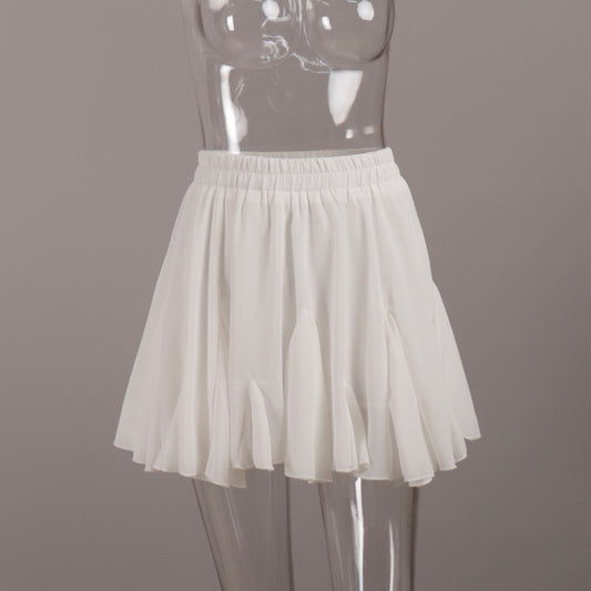 Harajuku-Inspired Splicing Mini Pleated Skirt