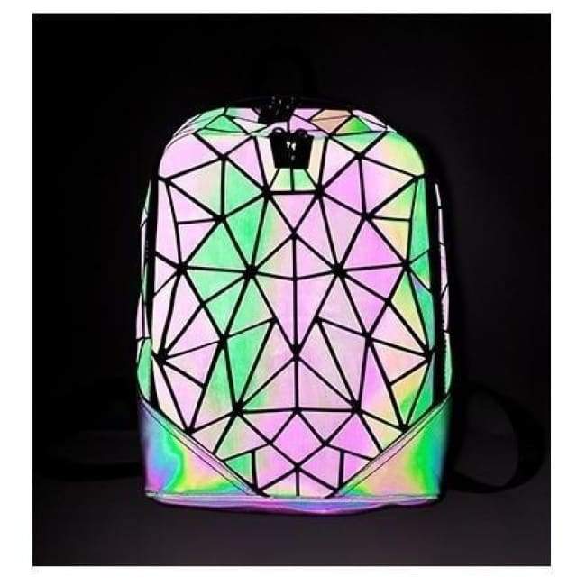 Hype Geometric Prism Luminous Backpack - Larger Size