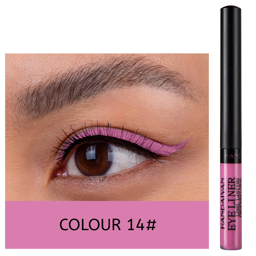 12 Color Matte Liquid Eyeliner - Long Lasting & Non-Smudge