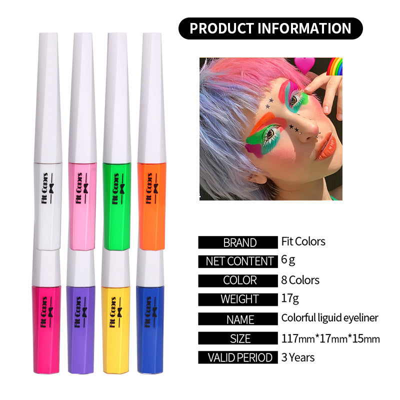 Rainbow Fluorescent Eyeliner - Waterproof & Quick-Drying