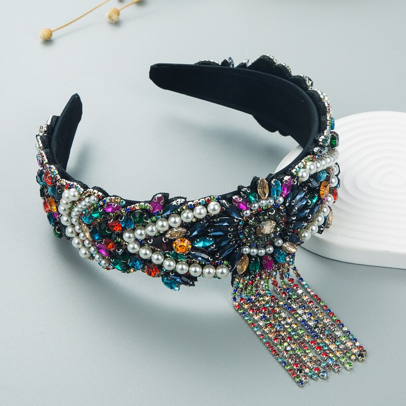 New Gorgeous Baroque Tassel Headband