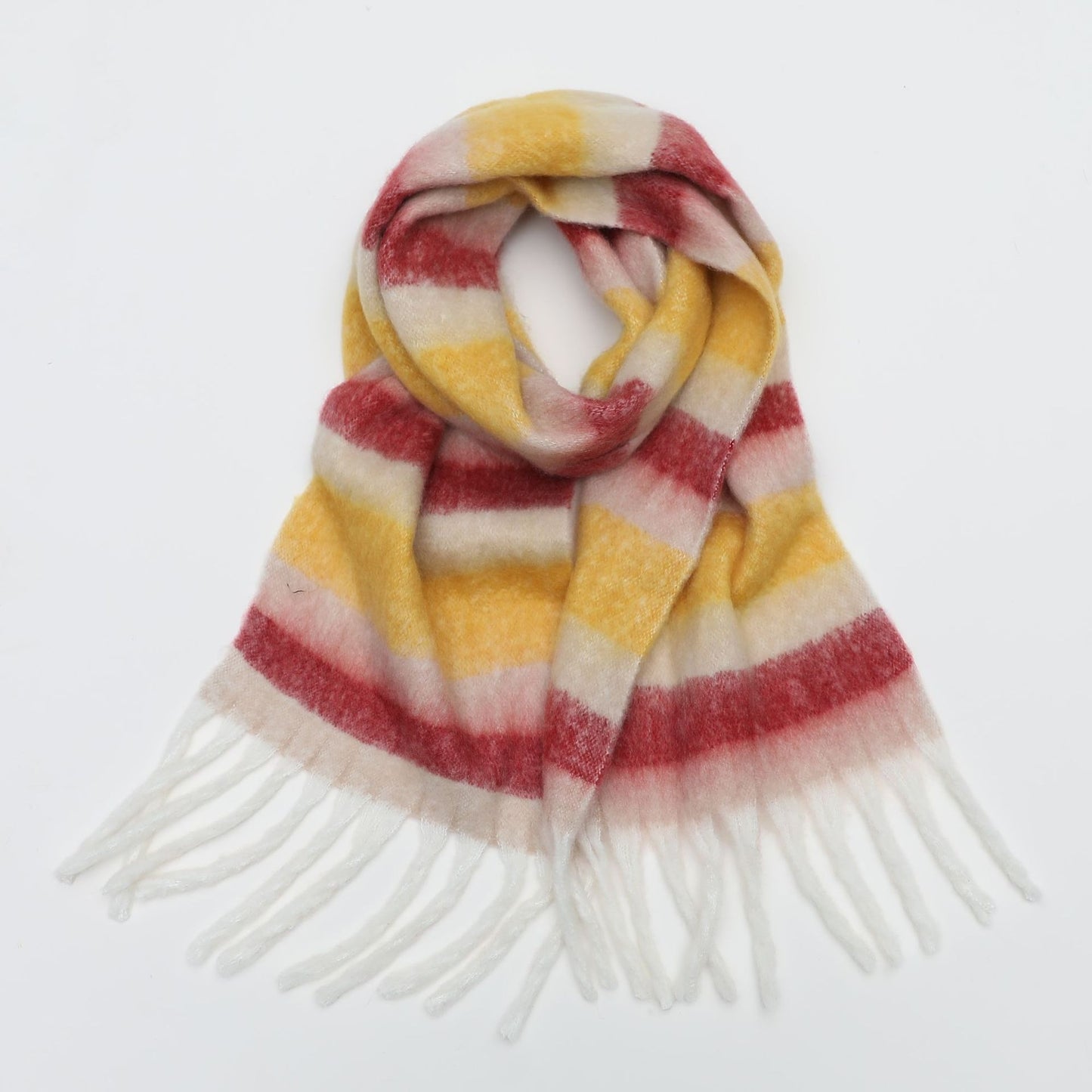Thickened Imitation Cashmere Plaid Scarf for Women