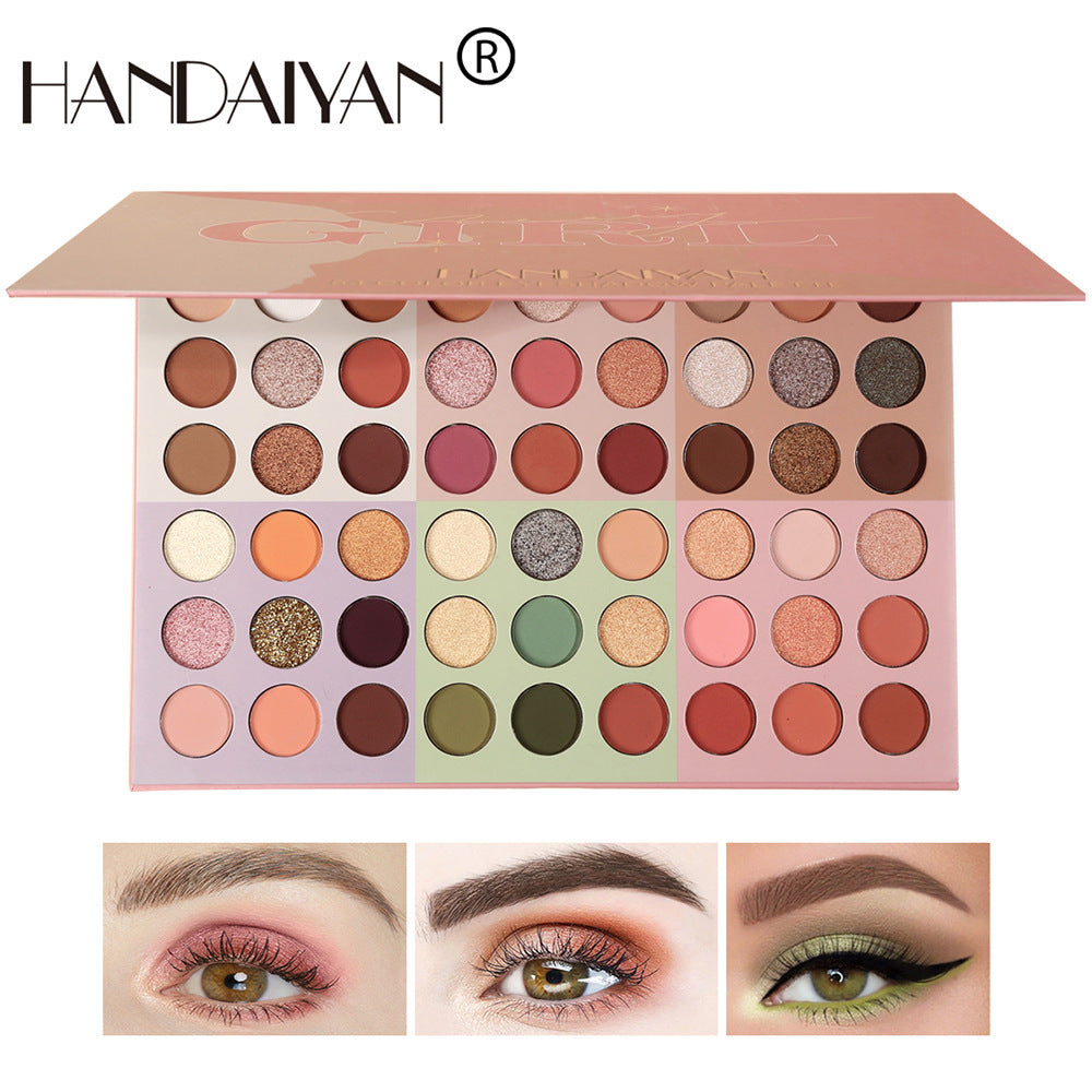 54 Color Playful Eyeshadow Palette - Earthy & Sparkly