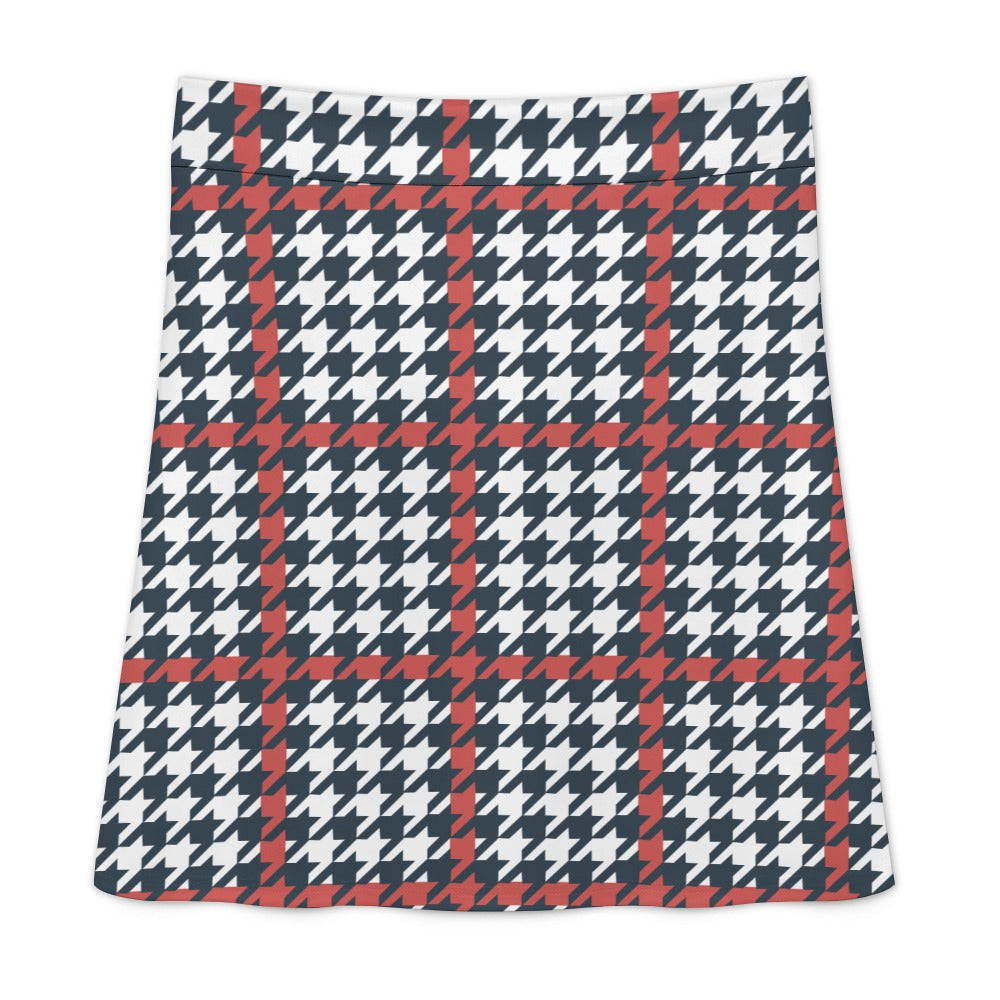 School Girl Plaid Zipper Skirt Dress