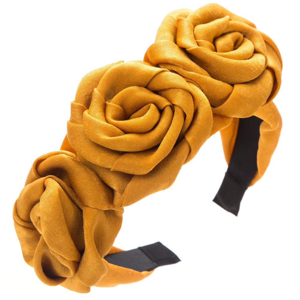 Handmade Rose Fabric Headband