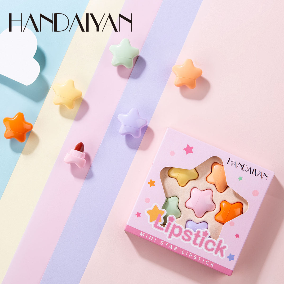 Pentagram Mini Lipstick Set - 6 Bold Colors