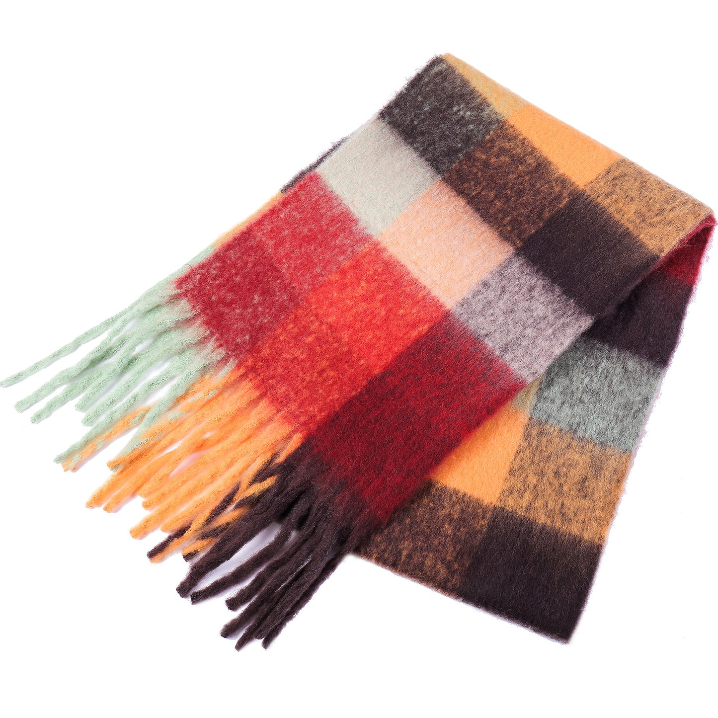 Colorful Tassel Scarf for Women - Harajuku Style