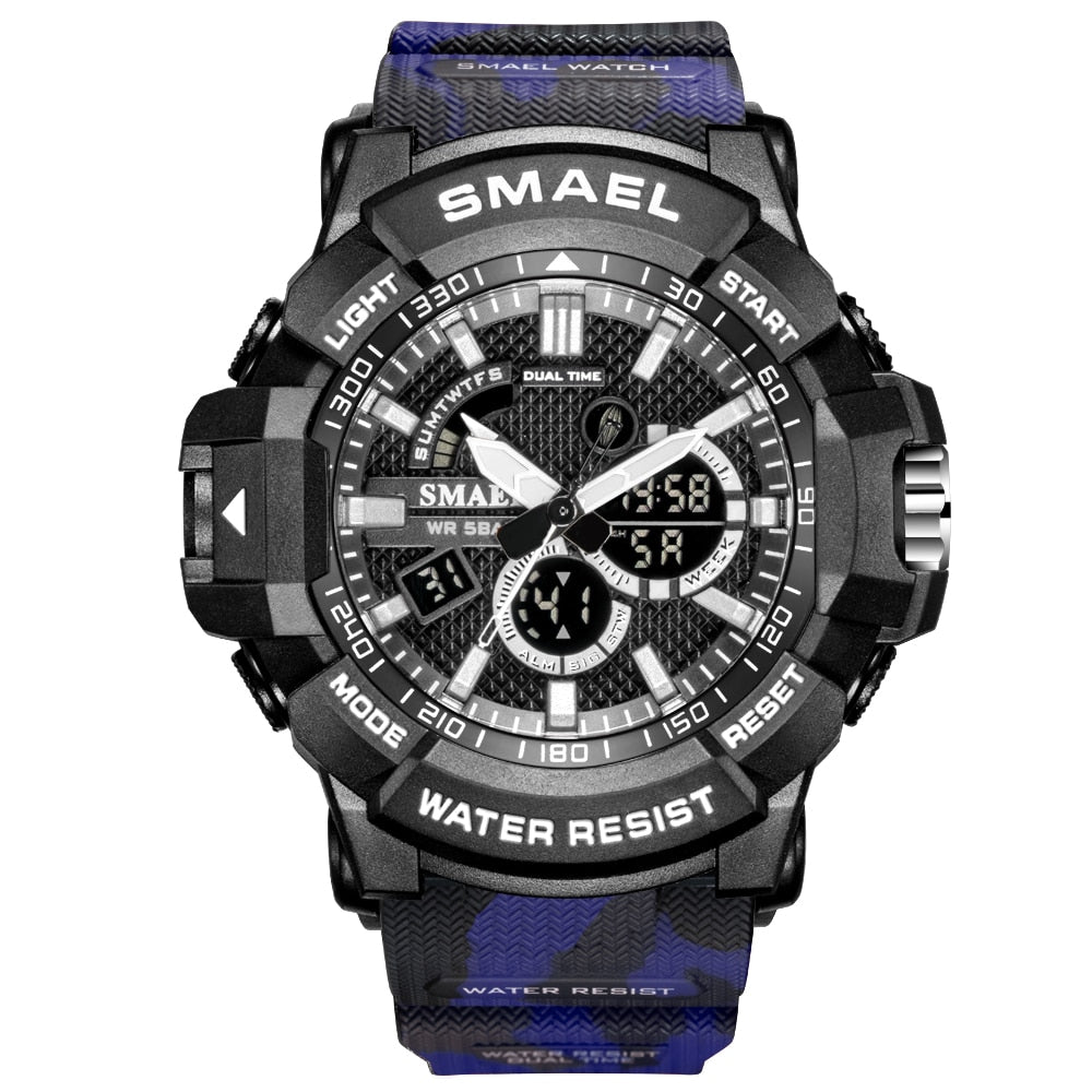 Men's Military Camouflage Waterproof Sport Watch