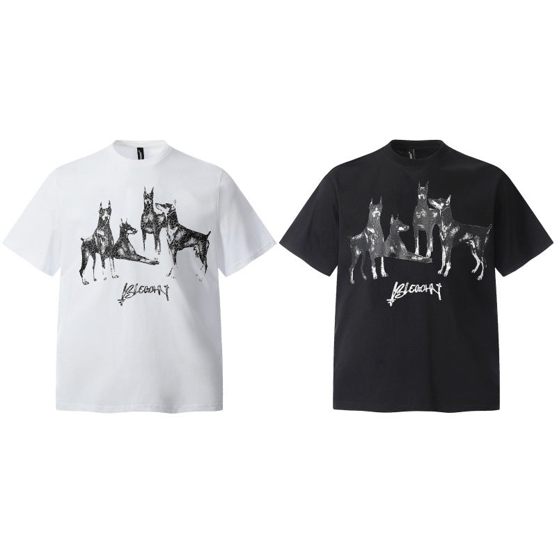 Vintage Doberman Inu Short Sleeves Tee