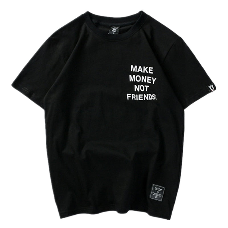 Harajuku Style Men's Cotton T-Shirt - Hip Hop Streetwear
