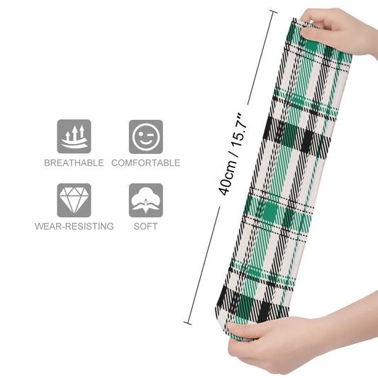Green Plaid Breathable Socks