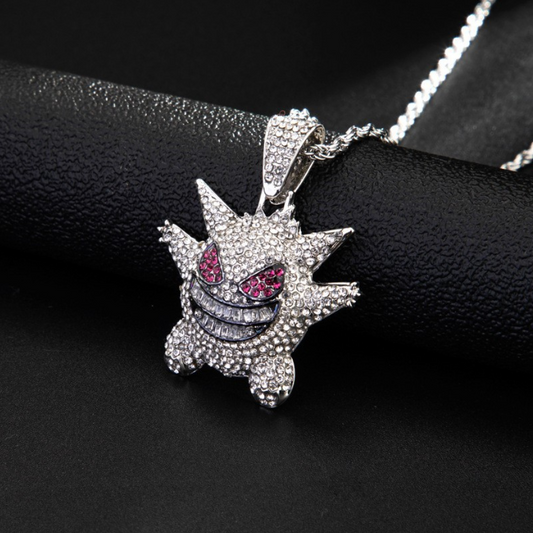 Playful Fairy Geng Ghost Pendant Necklace