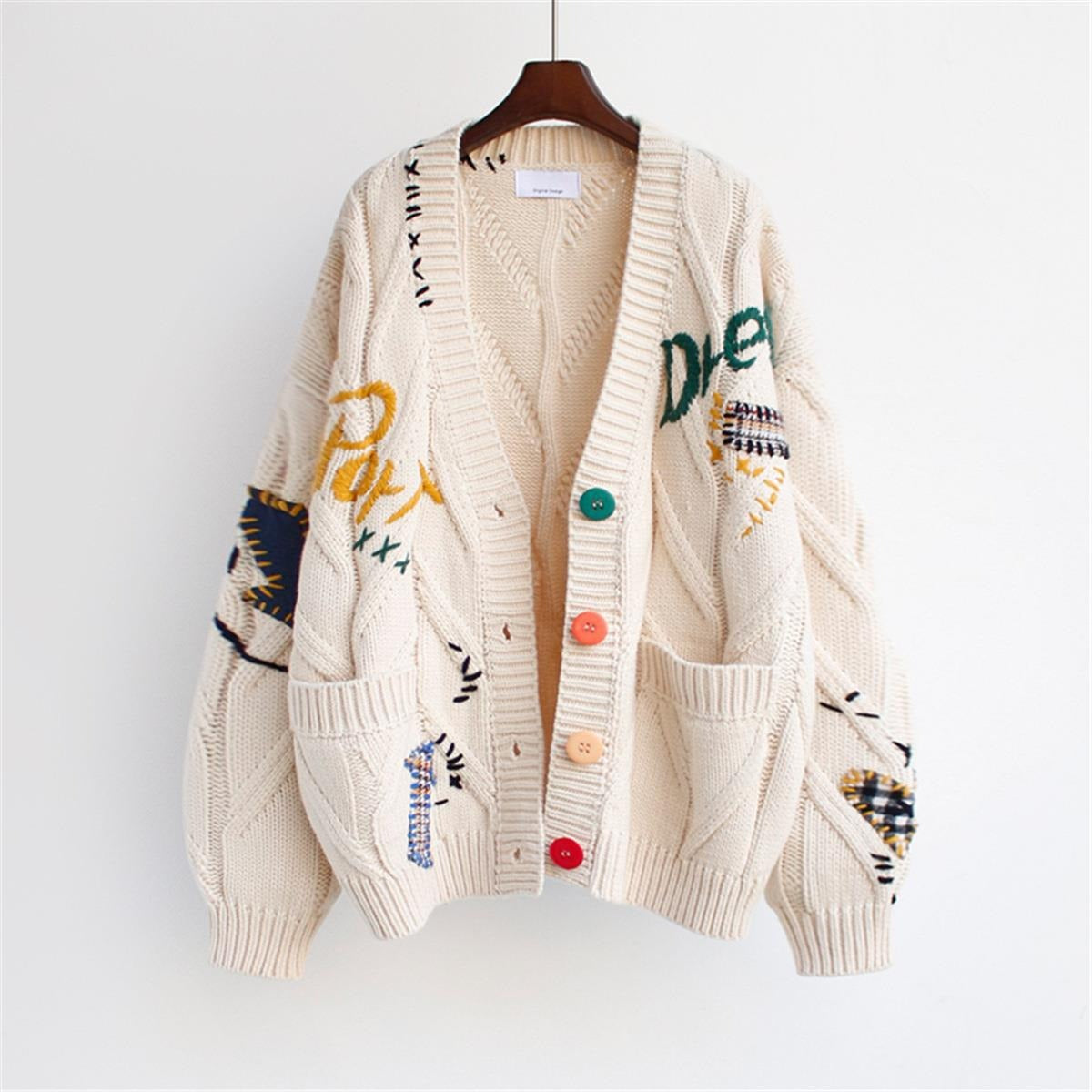 Harajuku Style Women's Warm Knitted Cardigan Jacket