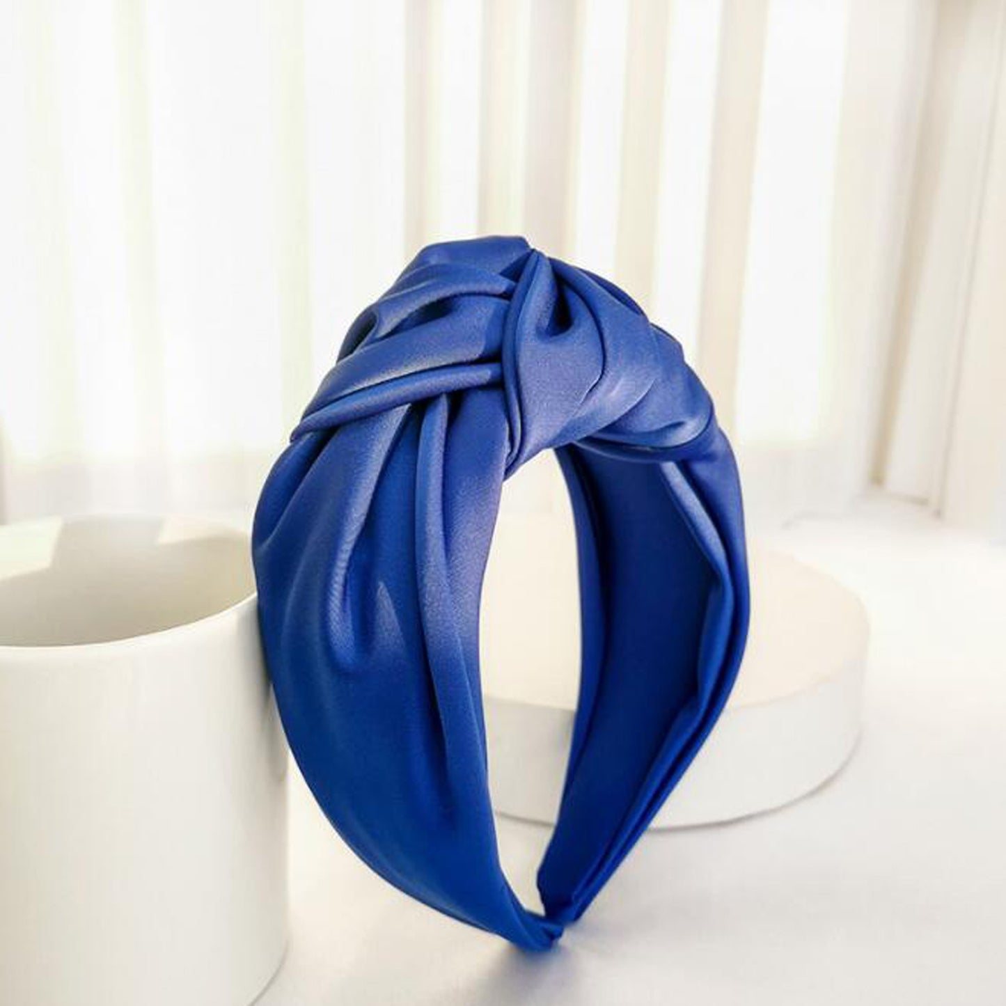 Wide Solid Color Hairband for Women