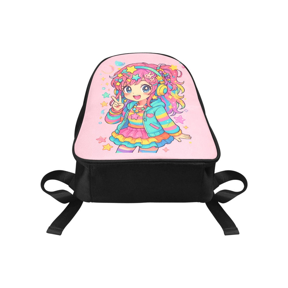 Harajuku Kawaii Cute Anime Girl Canvas Backpack