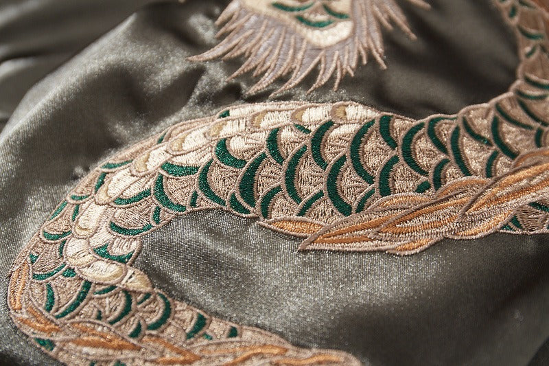 Chinese Dragon Heavy Industry Embroidery Cardigan