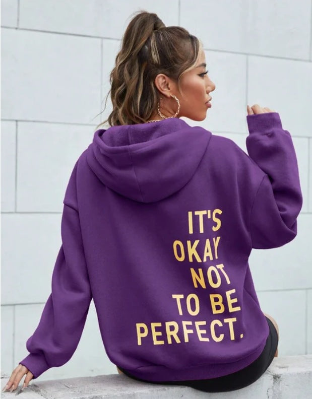 Harajuku Style Multi-Colored Loose Hooded Sweatshirt