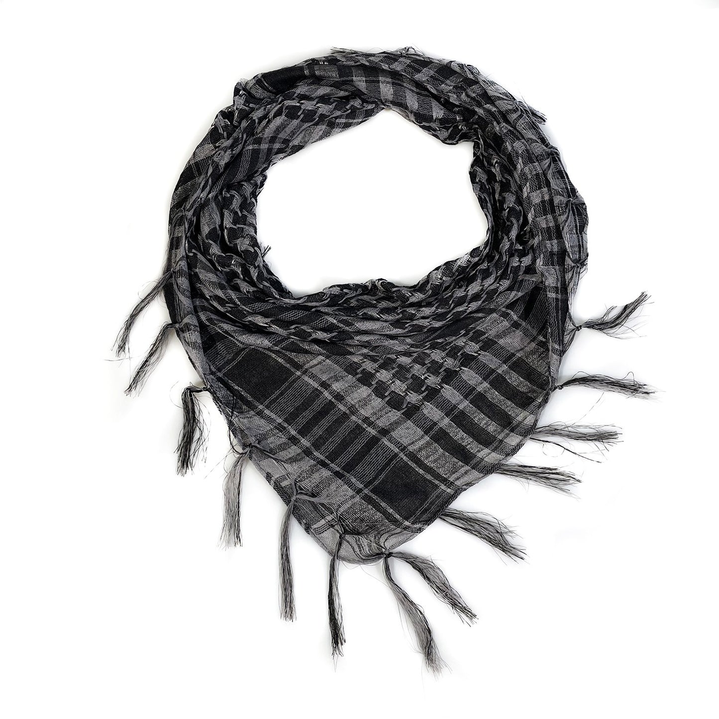 Harajuku Style Network Silk Thousand Bird Grid Scarf