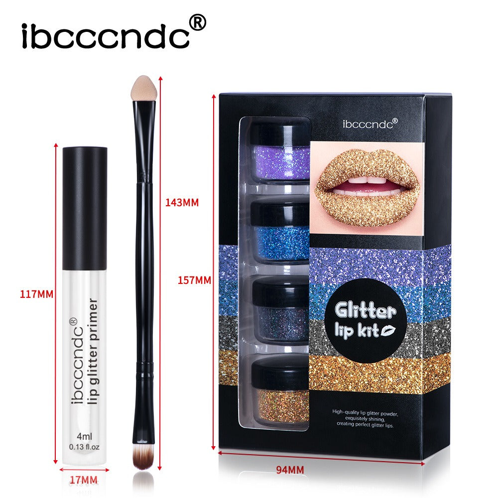 Glitter Lip Gloss Set - Harajuku Style Glam