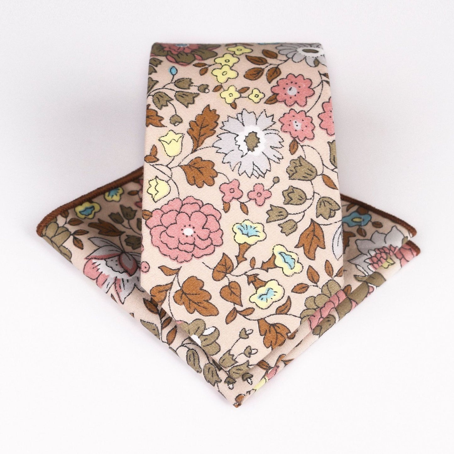 Fresh Pastoral Floral Cotton Tie Set