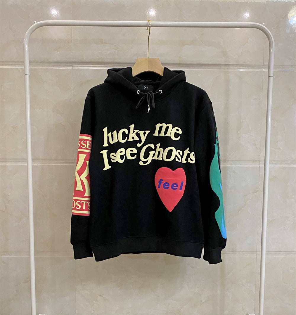 Kanye Foam Love Letters Graffiti Print Hoodie