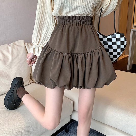 Puffy Mini Skirt, Unique Sweet & Spicy Style, A-Line Midi Skirt for Women