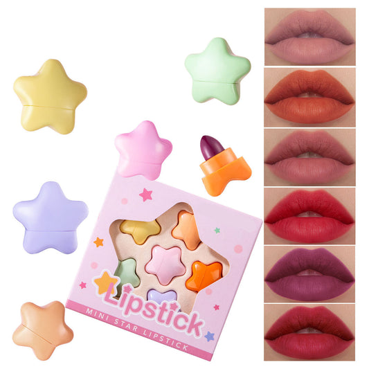 Star Mini Lipstick Set - 6 Bold Colors