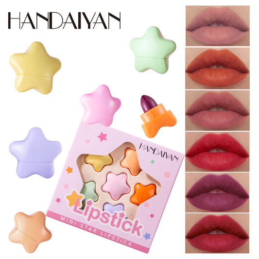 Pentagram Mini Lipstick Set - 6 Bold Colors