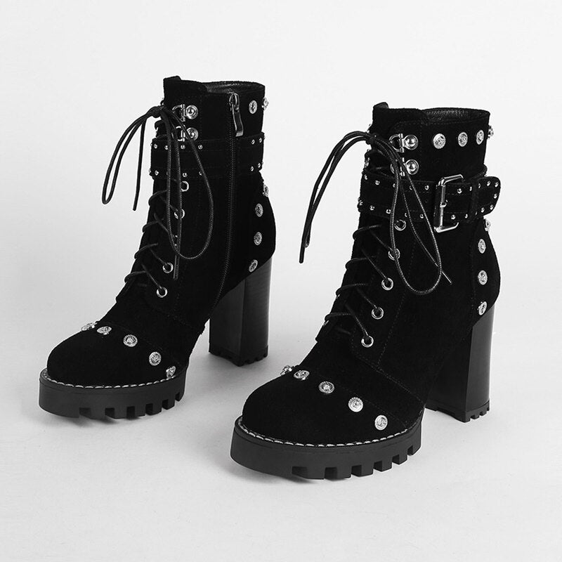 Genuine Leather Harajuku Style Women's Boots