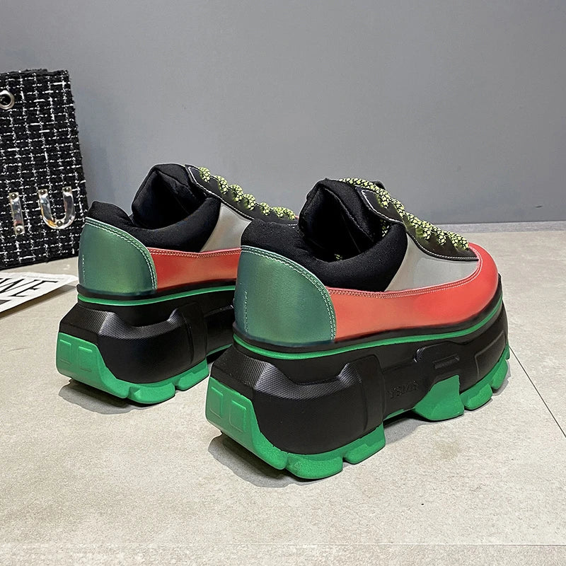 Harajuku Style Multicolor Chunky Sneakers for Women