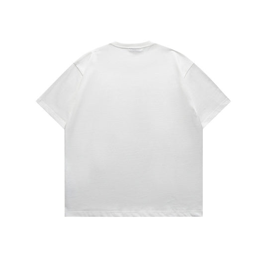 Harajuku Style Portrait Letter Print Loose Fit Tee