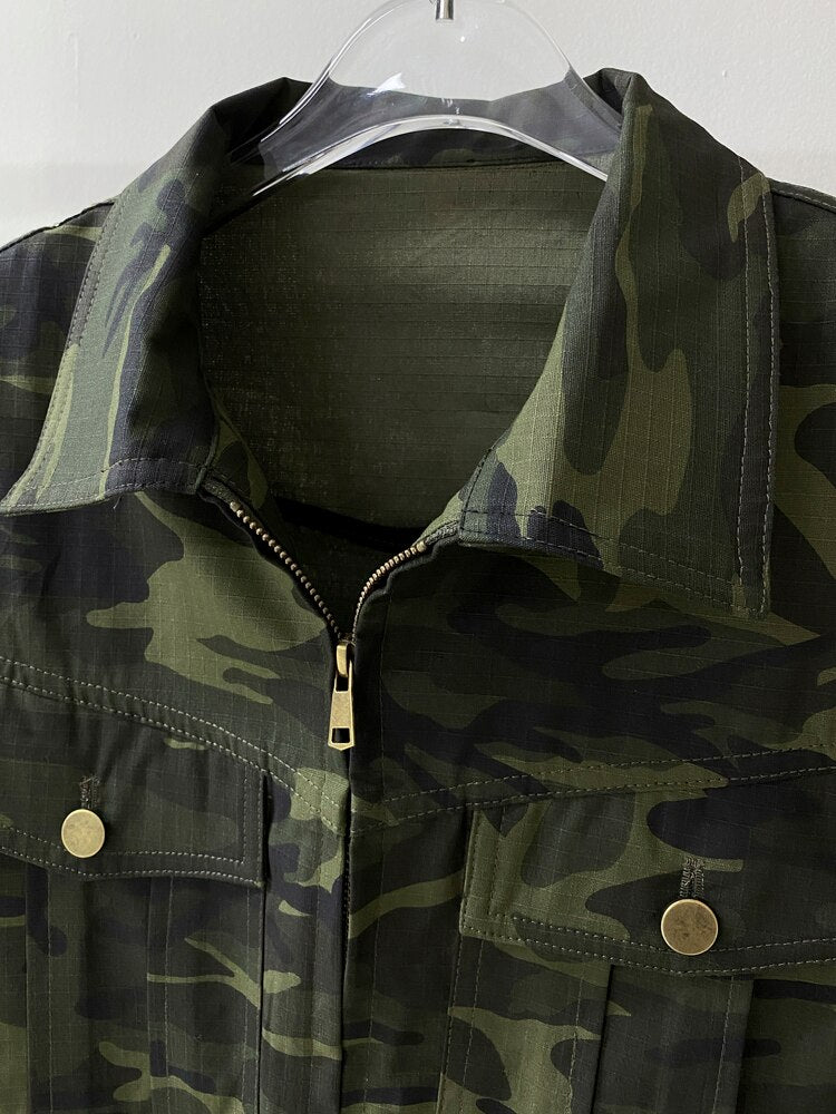 Harajuku Style Women's Camouflage Denim Vest