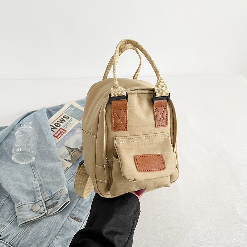 Trendy Mini Backpack for Girls - Korean Style Canvas Bag
