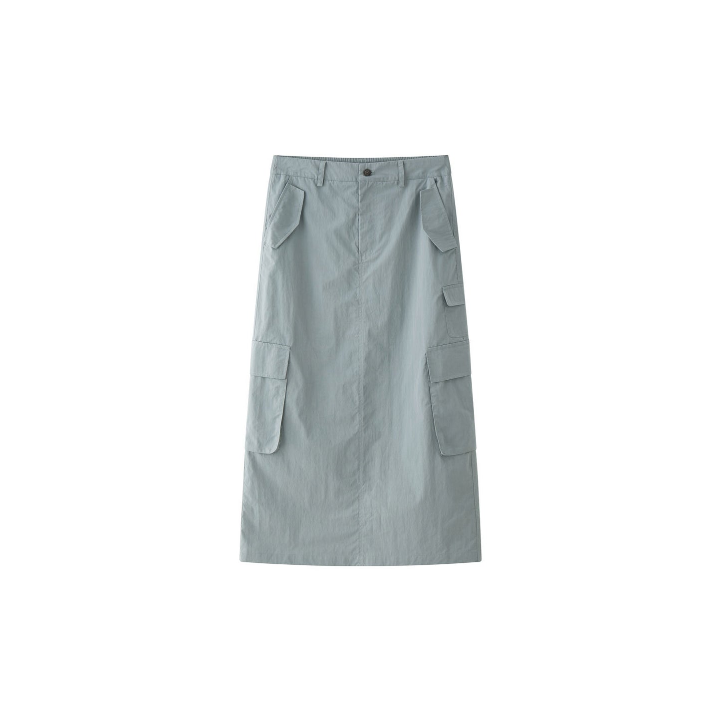Gray Workwear Half Skirt - Soft & Breathable H-Version