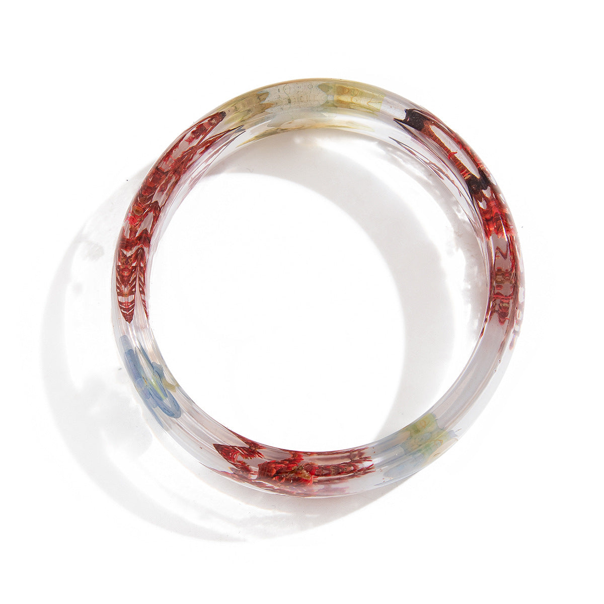 Playful Daisy Transparent Acrylic Bracelet Set