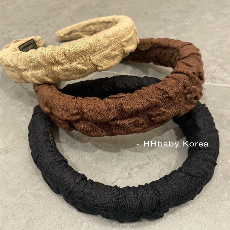Folded Bubble Knitted Sponge Headband