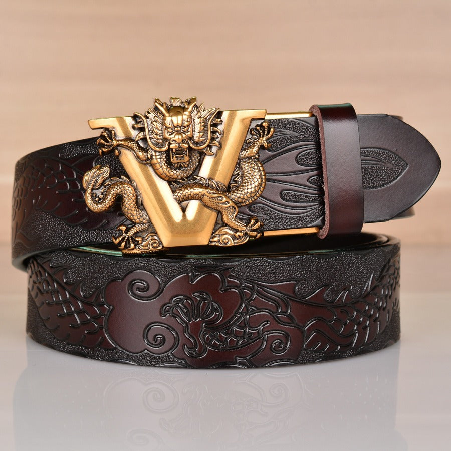 V-Dragon Automatic Buckle Belt - Harajuku Style