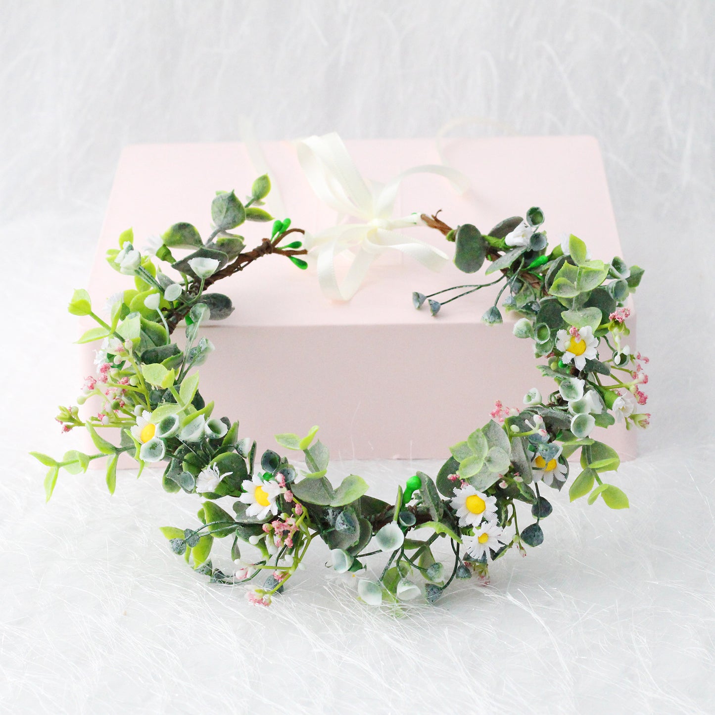 Fresh Daisy Garland Headband for Kids