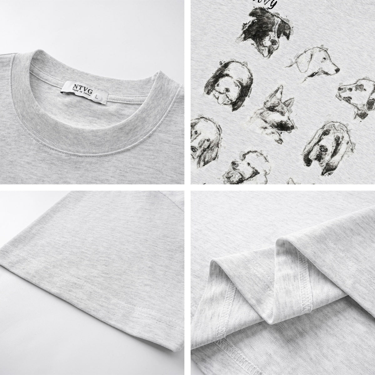 Retro Fun Pet Print Short Sleeve T-Shirt for Men