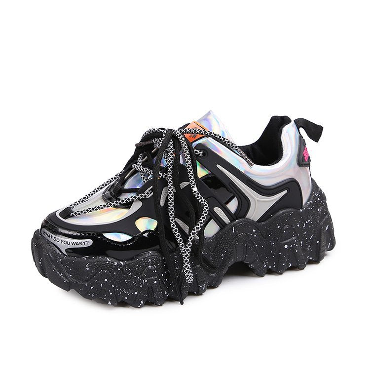 Harajuku Style Women's Trendy Thick Sole Sneakers