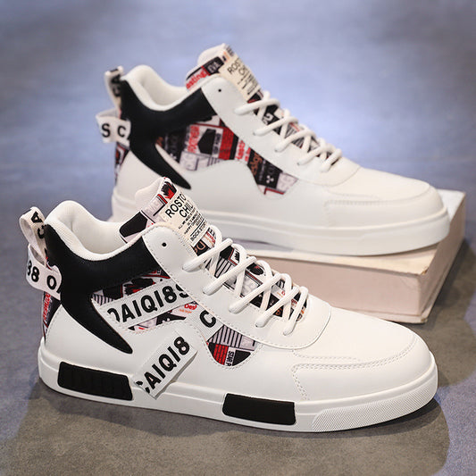 Trendy High Top Board Shoes for Men - Harajuku Style