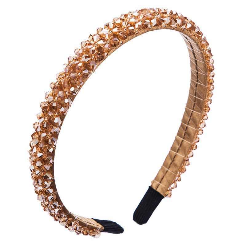 Red Thin Sponge Pearl Headband