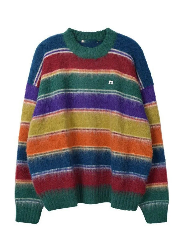 Lazy Style Striped Vintage Jumpers