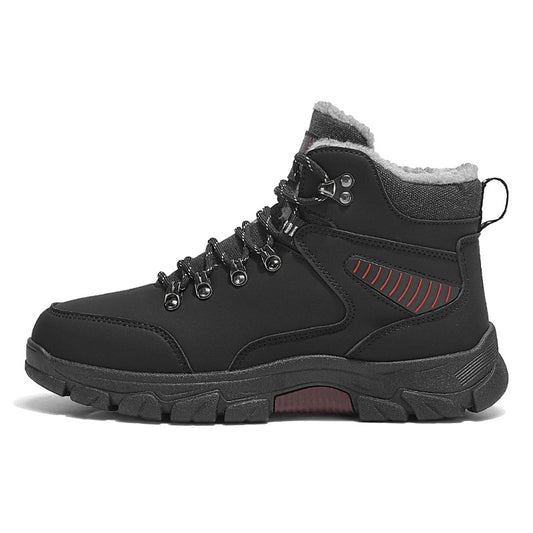 Men's High-Top Fleece-Lined Winter Hiking Boots
