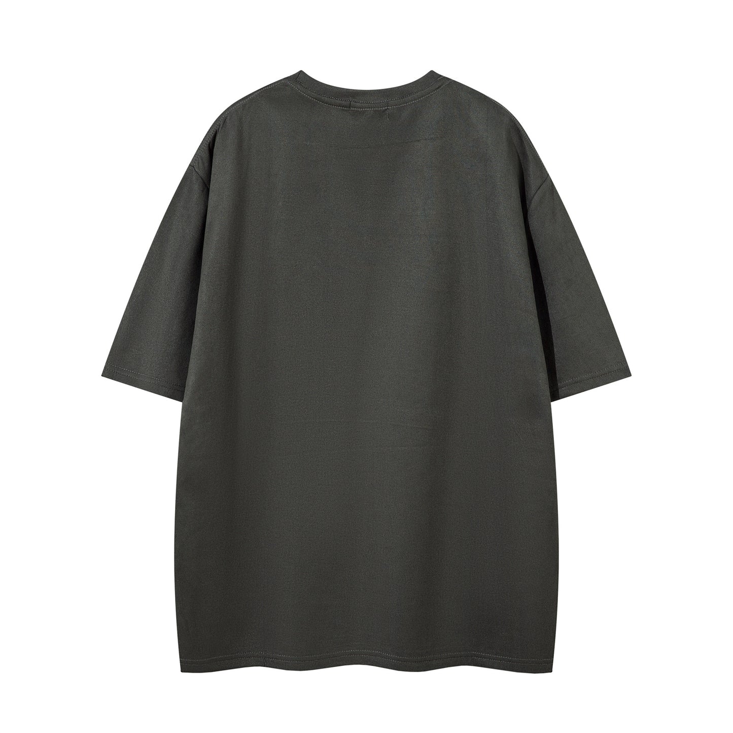 High Street Design Embroidered Deer Suede T-Shirt