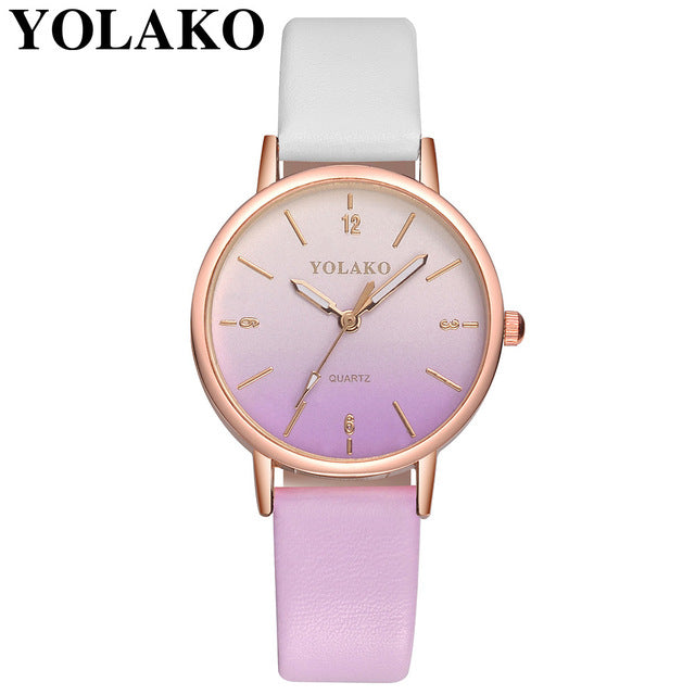 Harajuku Style Leather Quartz Women's Watch