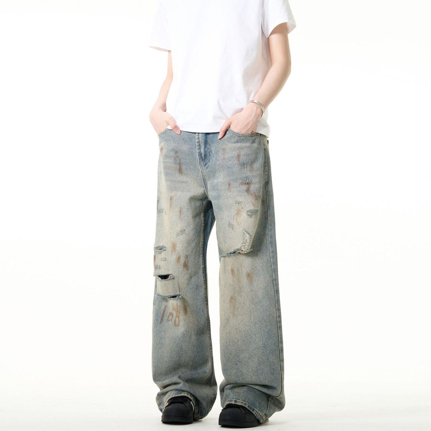 Vintage Ripped Jeans for Men - Summer Edition