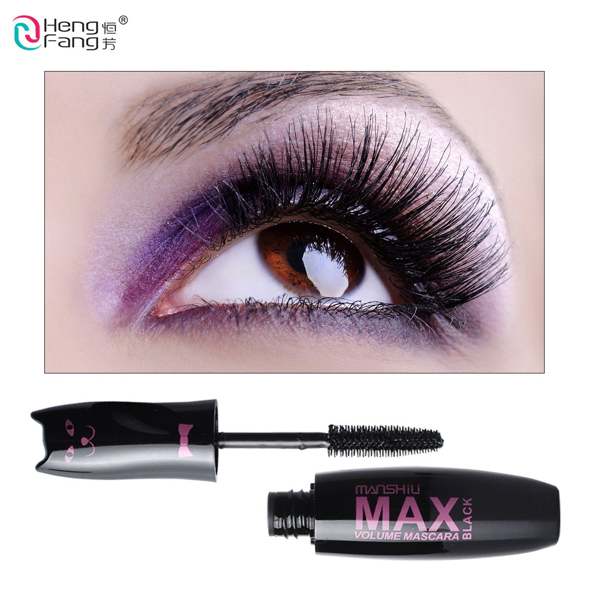 Thick Black Mascara - Long-Lasting Waterproof Curling 10g